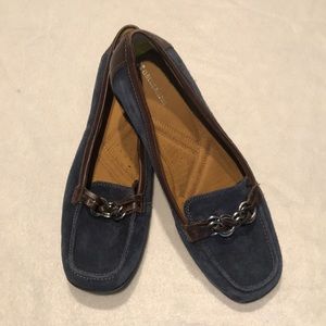 Naturalizer, Carlene, blue suede loafer, 11 med